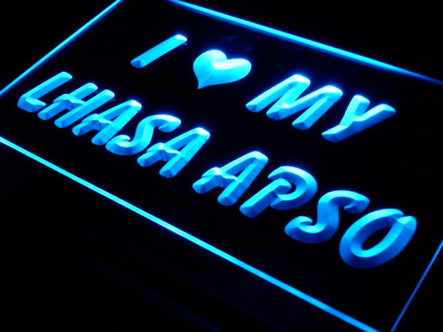 I Love Lhasa Apso Dog Pet My Neon Light Sign